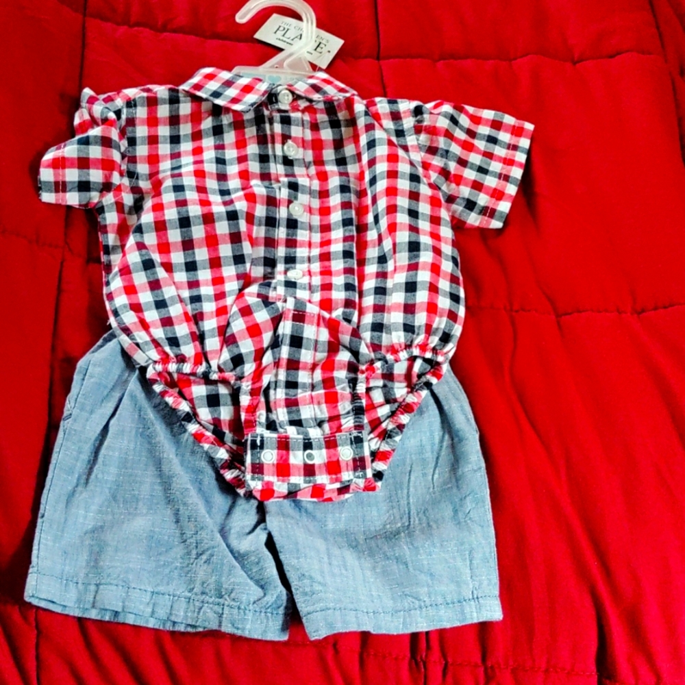 Two piece button down toddler set